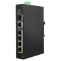 X-Security PoE Switch - 4 PoE ports +1 SFP +1 Uplink Gigabit - Speed 10/100/1000Mbps - Port 60W 1 / ports 30W 2-4 / maximum 60W - Hi-PoE / IEEE802.3at (PoE+) / af (PoE) - DIN rail mount