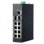 Industrial Switch X-Security - 9 ports RJ45 + 2 Uplink port (SFP) - Speed 10/100/1000Mbps - Energy Saving Technology - DIN Rail Installation