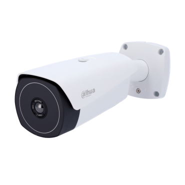 IP thermal camera - 640x512 VOx - Thermal sensitivity < 40mK - Allows temperature measurement - Fire detection and alarm - Audio | Alarms | SD card