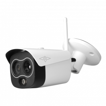 X-Security Dual IP thermal camera - 256x192 VOx | 7mm Lens - Optical sensor 1/2.7” 4 MP | Lens 8mm - Thermal sensitivity ≤50mK - Fire detection and alarm - Adjustable level of optical/thermal image fusion