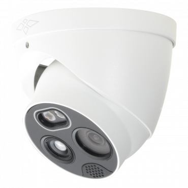 X-Security Dual IP thermal camera - 256x192 VOx | 7mm Lens - Optical sensor 1/2.7” 4 MP | Lens 8mm - Thermal sensitivity ≤50mK - Fire detection and alarm - Adjustable level of optical/thermal image fusion