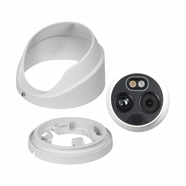 X-Security Dual IP thermal camera - 256x192 VOx | 7mm Lens - Optical sensor 1/2.7” 4 MP | Lens 8mm - Thermal sensitivity ≤50mK - Fire detection and alarm - Adjustable level of optical/thermal image fusion