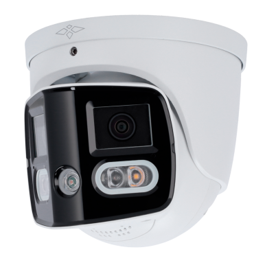 X-Security 8 Megapixel IP Turret Camera - Active Deterrence | SMD 4.0 - 2 Lenses 2.8 mm / Dual Light 20m - WDR 120 dB | Integrated Microphone and Speaker - PoE | H.265 - Smart Features