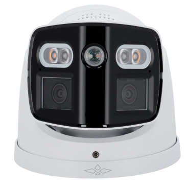 X-Security 8 Megapixel IP Turret Camera - Active Deterrence | SMD 4.0 - 2 Lenses 2.8 mm / Dual Light 20m - WDR 120 dB | Integrated Microphone and Speaker - PoE | H.265 - Smart Features