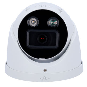 X-Security IP Turret Camera | 4 Megapixel (2688x1520) | 2.8mm lens | Active deterrence | Dual microphone and built-in speaker | wizsense | Smart Features | Sound and light alarm (red and blue lights)