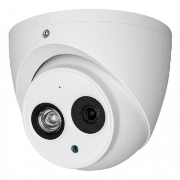 4 MP IP Camera - 1/3” Progressive Scan CMOS - Compression H.265+ / H.265 / H.264+ / H.264 - 2.8 mm lens | ePoE 800m/10Mbps or 300m/100Mbps - IR LEDs Range 50 m | Audio - IVS intelligent detection