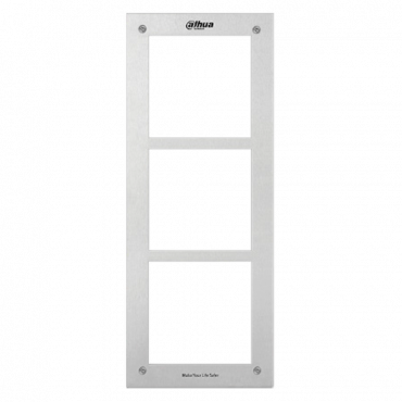 Voorpaneel - Specifiek video-intercom - Compatibel met XS-V2000E-M (X) -modules - drievoudige module - 369 mm (H) x 145 mm (B) x 11 mm (D) - Roestvrij staal