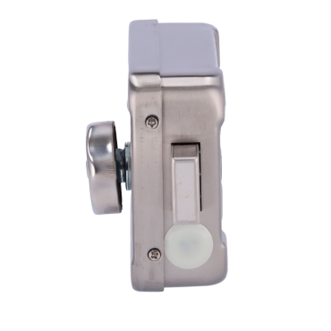 Electromechanical surface lock - Fail Safe (NC) opening mode - Suitable for surface mounting - LED status indicator - Programmable self-closing - cylinder included with keys