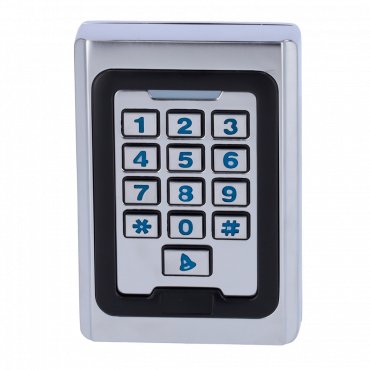 Standalone access control | EM card and PIN access | Relay, pushbutton and buzzer outputs | Wiegand 26 | Time control | Valid for interior