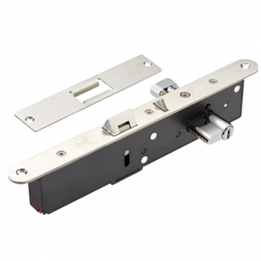 Electromechanical security lock - Fail Secure and Fail Safe opening mode - Holding force 500 kg | door sensor - bidirectional opening - SUS304 stainless steel - European cylinder included with keys