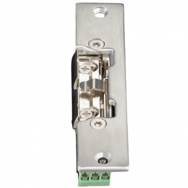 Adjustable electric strike - Fail Secure opening mode (NO) - door sensor - Holding force 300kg - DC 12V power supply - flush mount