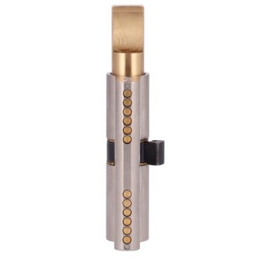High security double clutch cylinder - Anti-bumping, lock pick, drill and breakage - Suitable for YALE-LINUS-L2 - System of 7 active pins and 2 sensors - Dimensions 30 (inside) x 30 (outside) mm - Include 2 physical keys