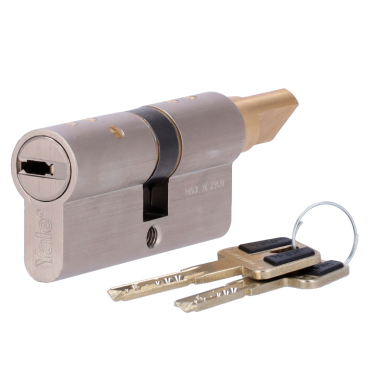 High security double clutch cylinder - Anti-bumping, lock pick, drill and breakage - Suitable for YALE-LINUS-L2 - System of 7 active pins and 2 sensors - Dimensions 30 (inside) x 30 (outside) mm - Include 2 physical keys