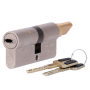High security double clutch cylinder - Anti-bumping, lock pick, drill and breakage - Suitable for YALE-LINUS-L2 - System of 7 active pins and 2 sensors - Dimensions 30 (inside) x 30 (outside) mm - Include 2 physical keys
