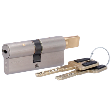 High security double clutch cylinder - Anti-bumping, lock pick, drill and breakage - Suitable for YALE-LINUS-L2 - System of 7 active pins and 2 sensors - Dimensions 35 (inside) x 35 (outside) mm - Include 2 physical keys