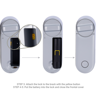 BLE and WiFi smart key turn lock - Invisible from the outside - Installation without manipulating the door - Suitable for third-party cylinders and YALE-CYLINDER-x - Guest users and access reports - Yale Home APP - Ajax Compatible