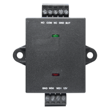 ZKTeco anti-tamper controller - For standalone installations - Encrypted Wiegand inputs and push button - Relay NO/NC - Opening time control - Power supply DC 12 V