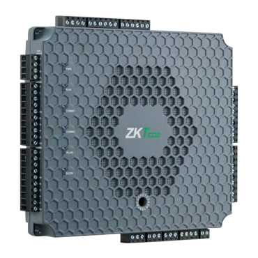 PoE biometric access controller - Access by fingerprint, card or password - TCP/IP | Connection with slave controller - 4 readers by Wiegand | 4 readers by OSDP | auxiliary - Relay output for 2 door - Embedded ATLAS Series software and mobile app