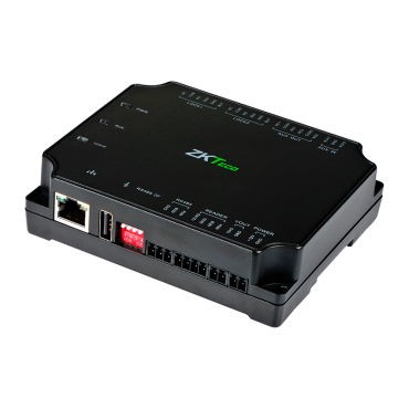 Access Controller - Card, QR or PIN - TCP/IP | RS485 for ZK-SRB-DM10 - 4 readers by OSDP ZKTeco - Relay output for 2 doors - ZKBioCV