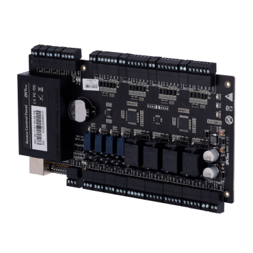 Access Controller - Card, QR or PIN - TCP/IP Communication - 4 Wiegand readers - Relay output for 4 doors - ZKBioCV Software 5 doors/5 APP included