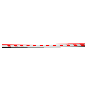 ZKTeco parking barrier arm - Compatible with ZK-BG1000x - Straight arm of 3 m - Stainless steel - Status LEDs : Rubber strip - Easy installation