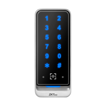 Access reader - QR code,EM card and PIN access - LED and acoustic indicator - Wiegand 26/34 | RS485 - Compatible with ZKTeco controllers - Suitable for exterior IP65