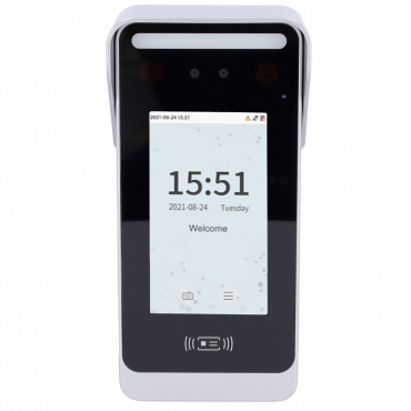 Access Control and Time Attendance ZKTeco - Face, palm, PIN and EM card - 6,000 faces | 200,000 records - 5" TFT touch screen | Exterior IP66 - Compatible with ZKBioAccess IVS software - ZKBioTime 8 software included