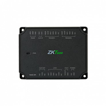 Extending access controller - Access with card or password - RS485 Communication - 2 Wiegand | Aux inputs - Relay output for 1 door and Aux - Master controller ZK-C2-260 required
