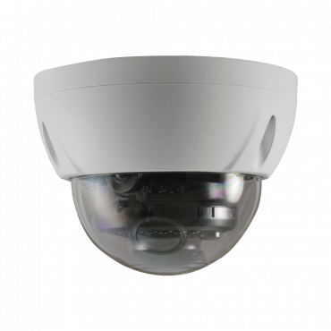 HDTVI, HDCVI, AHD and Analog X-Security Dome Camera - 1/2.7" CMOS 8 Megapixel - 2.8 mm Lens - WDR (120dB) - IR 30m - Waterproof IP67 | Anti-vandal IK10