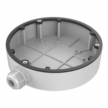 Junction box - For dome cameras - Suitable for outdoor use - Wall or ceiling installation - White colour - Cable pass