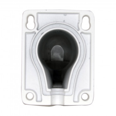 Wall bracket - For dome cameras - Valid for exterior use - White colour - Compatible with Hiwatch Hikvision - Cable pass