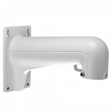 Wall bracket - For dome cameras - Valid for exterior use - White colour - Compatible with Hiwatch Hikvision - Cable pass