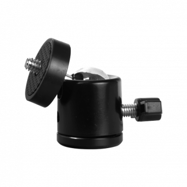 Tripod ball head - Suitable for cameras with standard 1/4" - Rotating ball joint 360º - Heavy-duty support