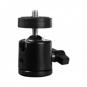 Tripod ball head - Suitable for cameras with standard 1/4" - Rotating ball joint 360º - Heavy-duty support