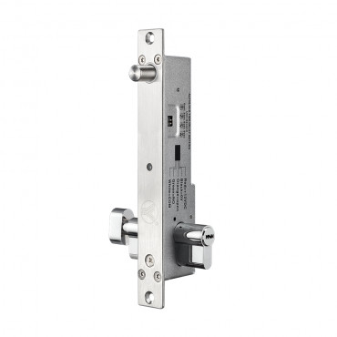 Electromechanical safety lock - Fail Secure (NO) aperture mode - Retention force 1000 Kg - Door status sensor - Programmable self-closing - Euro Cylinder included (with keys)