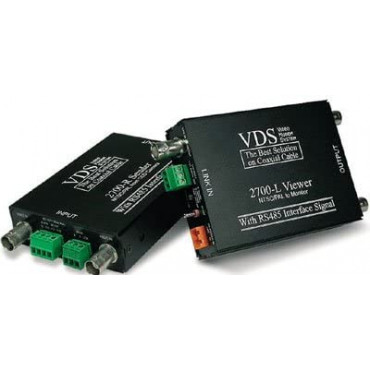 VDS 2700 is the video signal transmission system to transmit video, alarm, audio, RS-485 data and DC power via one coaxial cable