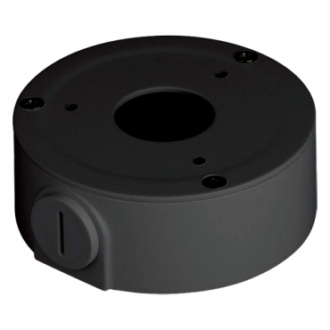 X-Security, Connections Box, For dome cameras, Suitable for outdoor use, Wall or ceiling installation, Electrogalvanized steel and aluminum, color Black