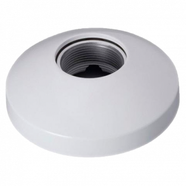 X-Security - Ceiling bracket - For motorised dome cameras - Made of aluminium and polycarbonate - 41,5 mm (H) x 133,6 mm (Ø) - Cable pass