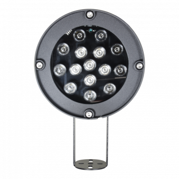 Infrared spotlight range 180m - LED lighting - 850nm, 40° opening - 6 leds Ø10 - It includes photocontrol cell - 170 (D) x 85 (Ø) mm