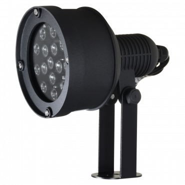 IR40-180: Infrared spotlight range 180m - LED lighting - 850nm, 40° opening - 6 leds Ø10 - It includes photocontrol cell - 170 (D) x 85 (Ø) mm
