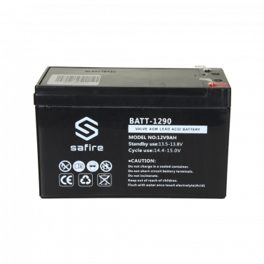 Rechargeable battery - AGM lead acid technology - Voltage 12 V - Capacity 9.0 Ah - 100 x 151 x 65 mm / 2570 g - For backup or direct use