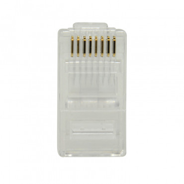 Connectors - RJ45 FTP CAT 6 to crimp - FTP cable compatible - 20 mm (D) - 10 mm (W) - 5 g - 50 Units