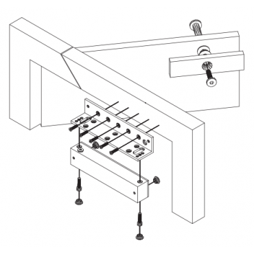 Elektromagnetisch slot - Voor enkele deur - Fail Safe modus - Houdkracht 280 Kg - Retentiegebied 35 x 155 mm - Buitenmontage IP67