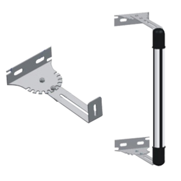 Barrier bracket - Adjustable length and angle - Stainless steel - Compatible with ABI30 and ABI100