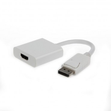 DisplayPort to HDMI adapter cable, white