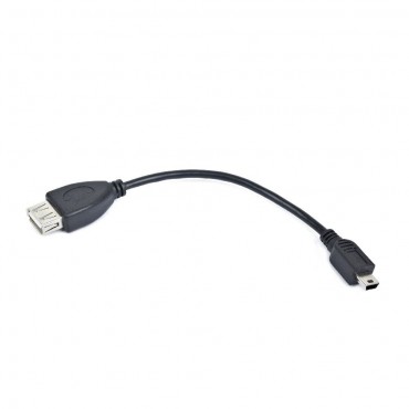 USB OTG AF naar Mini BM kabel, 15 cm