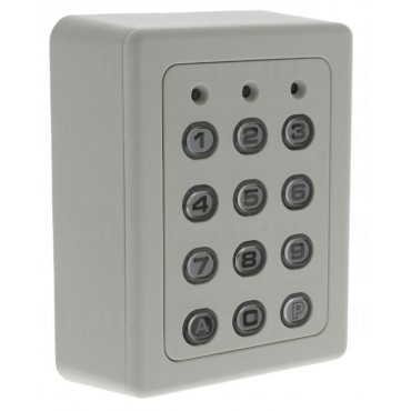 ABS Housing - Polycarbonate keys - surface mounting - 12V AC/DC - 2 relays - 60 codes - IP65