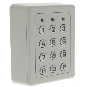 Standalone keypad | 2 Relay | 60 codes | metal keys | BEIGE ABS case