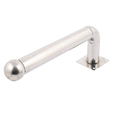 Barrier bracket - Model L - Stainless steel - Compatible with detectors of 2 beams - Compatible with AB-60 - 30cm