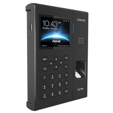 Anviz Access Control and Time & Attendance - Fingerprint, RFID y keypad - 5000 recordings / 100000 records - WiFi, TCP/IP, USB, RS232, Relay - 8 Time & Attendance control modes - CrossChex software - DEMO MODEL